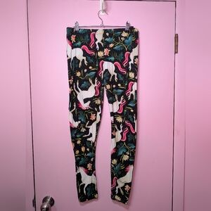 Colorful Unicorn Print Leggings